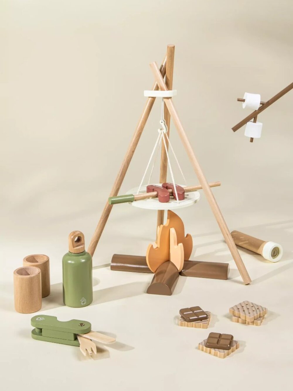 Coco Village Wooden Camping Playset